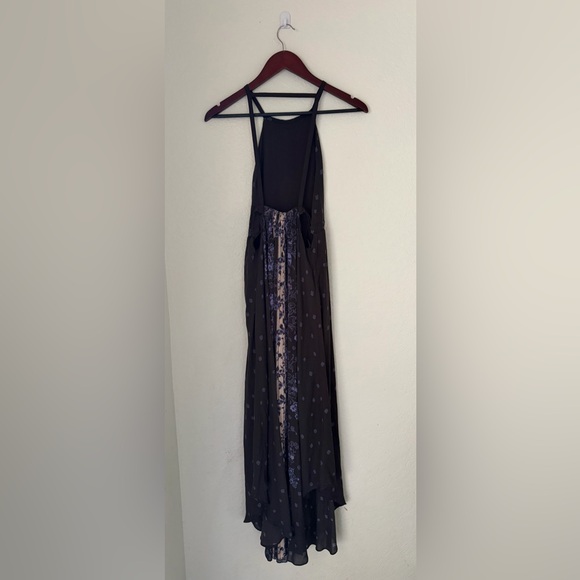 Free People Black and Blue Backless Dress - Picture 3 of 6